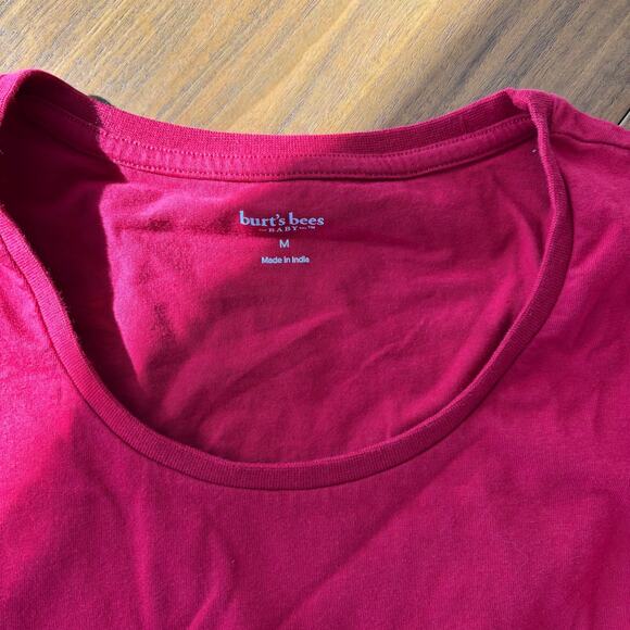 Burt's Bee Family Christmas PJ Set 2 Piece Set Red White Women's Size Medium - Picture 11 of 11